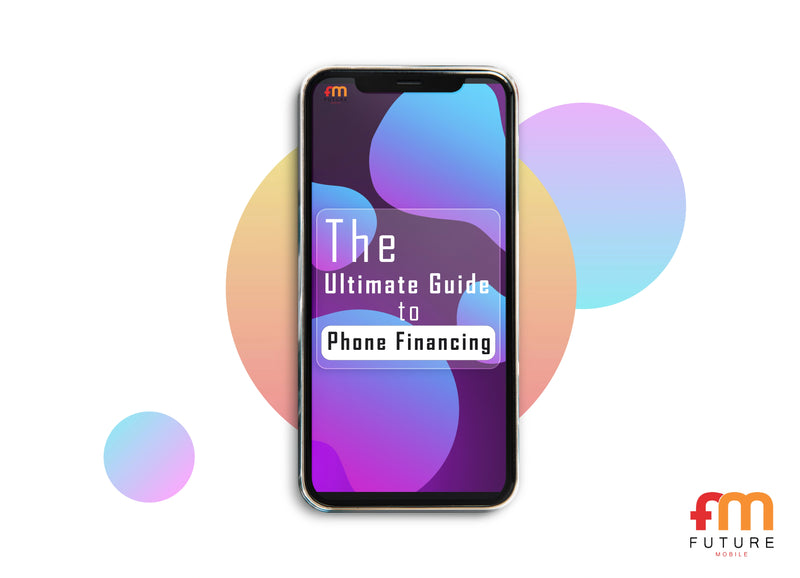 A mobile phone image that says 'The Ultimate Guide to Phone Financing'